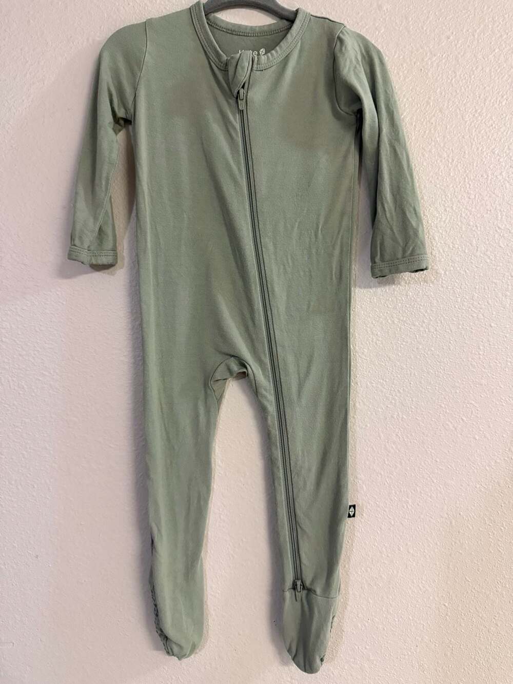 Kyte baby Rib Knit Zip-up Footie - Clover